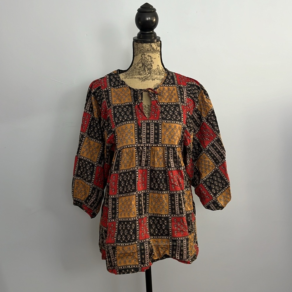 Anthropologie Sunner Print Top